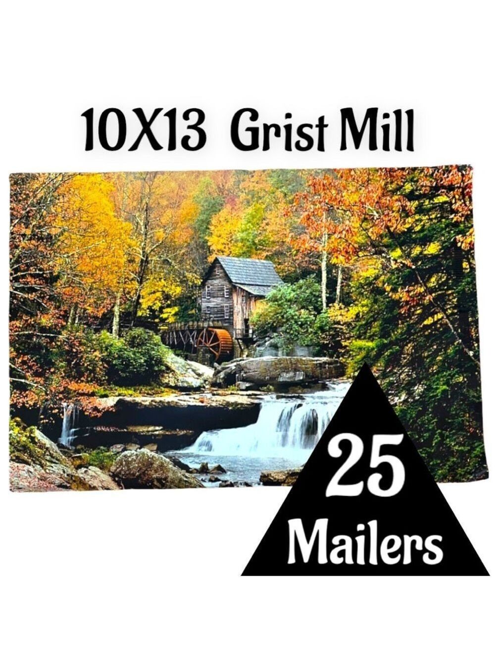 25 10X13 Poly Mailers Glade Creek Grist Mill Autumn, Shipping PRICE IS FIRM Fall - Picture 6 of 10